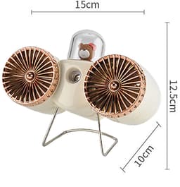 USB-bureauventilator met krachtige luchtstroom, voor thuis, kantoor en slaapkamer — thumbnail 4