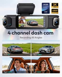 Solidchoice - 4-Kanaals Dashcam voor Auto met GPS en Wi-Fi — thumbnail 5