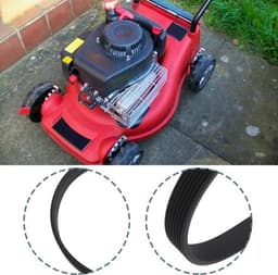 Aandrijfriem 475 mm - 7 Ribben - Rubber - Compatibel met Sovereign YT5120-01 - Soepele inschakeling - Duurzaam en flexibel - Grasmaaierriem — thumbnail 3