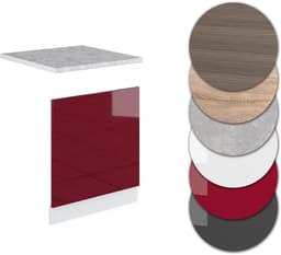 Keukenmodule Vaatwasser - Keukenkast Deksel - Keuken Organiseren - Modulair Systeem - 60 cm Diep - Zwart — thumbnail 5