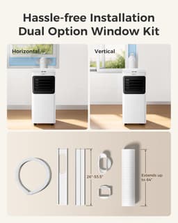 Mobiele airco 7000 BTU ,stille draagbare airco met ontvochtiger, ventilator en slaapmodus 3-in-1 functie - 27 m² — thumbnail 5