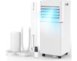 Mobiele airco 9000 BTU stil draagbaar met ontvochtiger, ventilator en slaapmodus 3-in-1 functie - 35 m²