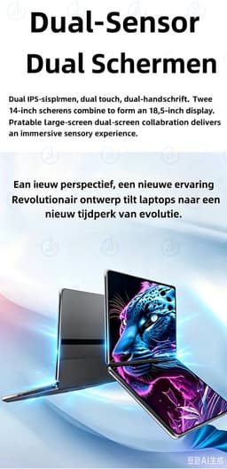 Beelink DS20 Dual-Screen Laptop Intel N150 16GB RAM 1TB SSD Windows 11 — thumbnail 5