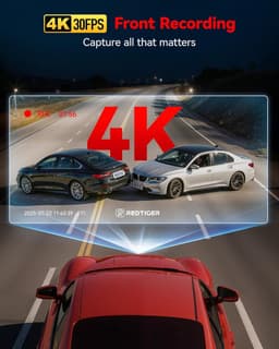 SnelShoppen - 4K Dashcam Auto Frontal met Antifurto, Nachtzicht, WDR, Wifi, 24/7 Parkeer Modus, Registratie in Loop, Ideaal voor Veiligheid en Bescher — thumbnail 2