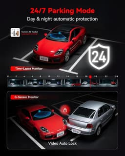 SnelShoppen - 4K Dashcam Auto Frontal met Antifurto, Nachtzicht, WDR, Wifi, 24/7 Parkeer Modus, Registratie in Loop, Ideaal voor Veiligheid en Bescher — thumbnail 4