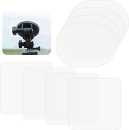 Dashcam stickers 8 stuks - transparante statische folie - krasbestendig - veilige installatie - ShopVlot — thumbnail 1