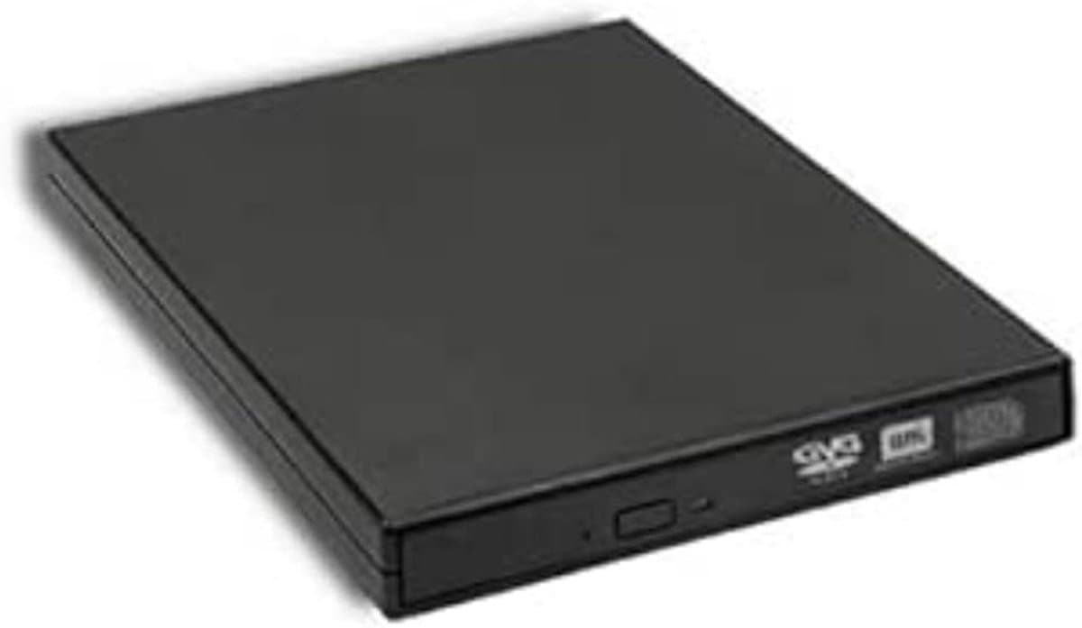 Externe DVD-RW Recorder - Dvd Brander - Bestanden Archiveren - USB 2.0 Aansluiting - 267 Gram - Zwart — afbeelding 1
