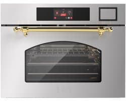 ILVE Compact 45cm 3 in 1 oven/stoom/magnetron Nost. RVS Messing - Inbouw
