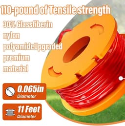 Grasmaaier spoelen 1,65 mm - Nylon 3 m - Hoogwaardige vervangingsspoelen - Geschikt voor Worx WG180/WG163/WG175 - ShopVlot — thumbnail 4