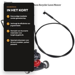 Gaskabel Universeel - Grasmaaier Onderdelen - Remkabel Vervanging - 22 Inch - Accessoires - Geschikt voor Recycler 20013/20014/20017 — thumbnail 4