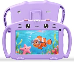 SnelShoppen - Kids Tablet 7 Inch - Android Tablet met WiFi Bluetooth - Quad Core 2GB RAM 32GB Opslag - Kindvriendelijke Silicone Hoes - Voor Kinderen — thumbnail 1
