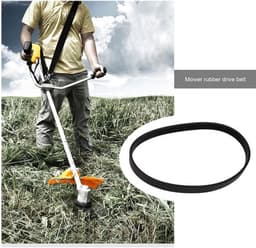 Aandrijfriem Rubber 14mm Breedte - Gesloten Lus - 490mm Omtrek - Compatibel met Qualcast M2E1032M/M2E1232M - Duurzaam - Slijtvast - Grasmaaierriem — thumbnail 5