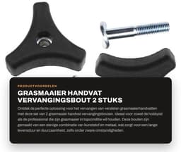 Dailygoods- Grasmaaier Handvat Vervangingsset - 2x Moeren/Bouten - 8mm Draad - Lichtgewicht/Stevig - Duurzaam/Antiroest - Moeren En Bouten — thumbnail 1
