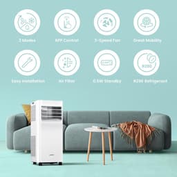 Mobiele Airco - Verkoeler Ventilator - Zomerse Hitte - App Bediening - 7000 BTU - Wit — thumbnail 4