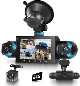 360° Dashcam - HD 1080P - 4-camera registratie - Nachtzicht - Voor alle voertuigen — thumbnail 1