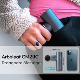TYR® Masage Gun - Massagepistool voor Spieren - Draadloos Massagepistool - Grijs - 14cm x 5cm x 9cm — thumbnail 3