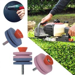 Grasmaaier Slijper - Slijpsteen Tuin - Gereedschap Scherp Maken - Boormachine Opzetstuk - 81 x 56 cm - Grijs — thumbnail 4