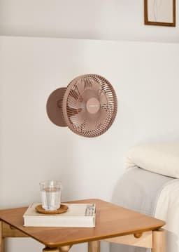 Tafel- en Wandventilator - Ventilator met accu - Persoonlijke Koeling - 2-in-1 Ontwerp - 10W - Mokka — thumbnail 5