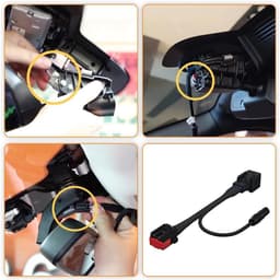 SnelShoppen - Dashcam Voedingsadapter 8-Pin voor Land Rover & Jaguar, LED Display USB Voeding, Aansluiting voor Auto Dimmen Achteruitkijkspiegel, 5V 1 — thumbnail 4