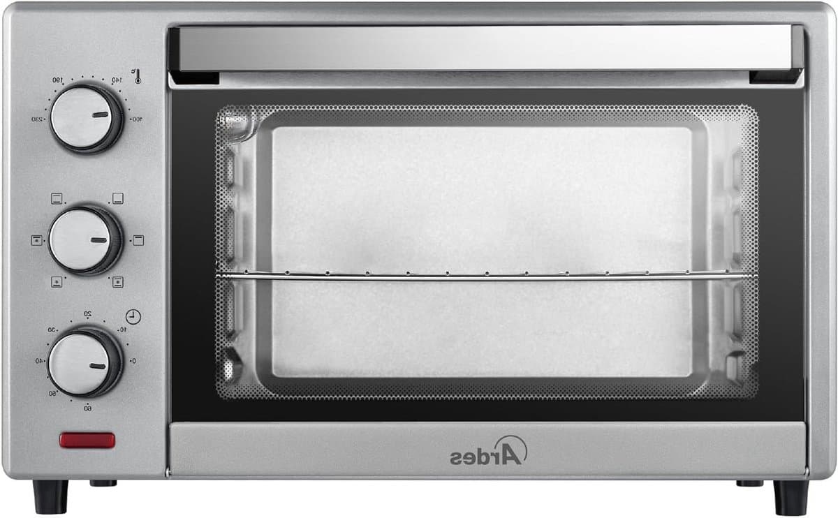 Elektrische Oven - Compacte Keukenoven - Thuis Bakken - 6 Kookfuncties - 25 Liter - Zilver — afbeelding 1