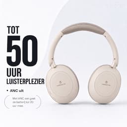 Volkano Aura Draadloze koptelefoon – ANC – Crème — thumbnail 3