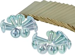 Reservemessen Grasmaaier - Maaimesjes Robotmaaier - Gazon Onderhouden - Hoge Snijefficiëntie - 35 x 18 mm - Goud — thumbnail 4