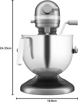 Mengkom RVS - Keukenmachine Kom - Zwaar Beslag Maken - Met J-Handvat - 6.6 Liter - Roestvrij staal — thumbnail 4