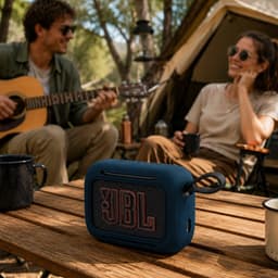 YONO Case geschikt voor JBL Go 5 - Siliconen - Hoesje - Donkerblauw — thumbnail 5