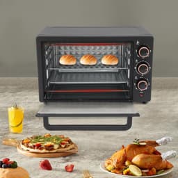 Heteluchtoven - Mini oven - Veelzijdig koken - Snelle gelijkmatige warmte - 22 Liter - Zwart — thumbnail 2
