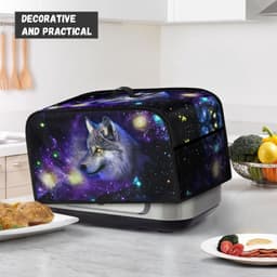 Slowcooker Overtrek - Apparaat Hoes - Keuken Organisatie - Met Opbergvakken - 43x27x25 cm - Galaxy Wolf — thumbnail 2