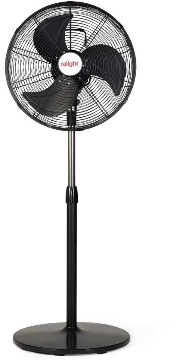 Staande ventilator ø45cm 45W met afstandsbediening zwart — afbeelding 1