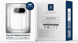 Dux Ducis PECL Hoesje Geschikt voor AirPods 4 met Aluminum Haak Transparant Roze — thumbnail 3