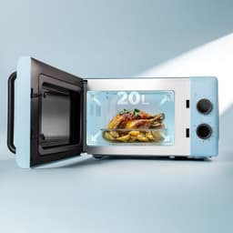 Magnetron met grill - Compacte oven - Snel opwarmen - 6 vermogensstanden - 20 liter capaciteit - Rood — thumbnail 5