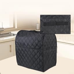 Mixer Beschermhoes - Keukenmachine Cover - Apparaat Beschermen - Wasbaar Gewatteerd Materiaal - 36x23x36cm - Zwart — thumbnail 2