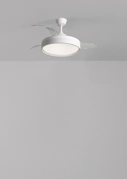 CREATE - Stille plafondventilator 40 W Ø107 cm met intrekbare bladen en LED-licht - M - Met licht - Afstandsbediening - WIND CLEAR EDGE — thumbnail 3