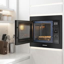 Inbouw Magnetron - Compacte Oven - Snel Eten - Grillfunctie 900W - 25 Liter - Zwart — thumbnail 2