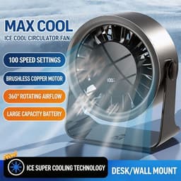 KZQ Kleine Individuele Ventilator Met 5 Windstanden - Usb Aangedreven Lichtgewicht Handventilator 1800mAh Lange Accuduur - Voor Reizen Kantoor Studie En Zomer - Paars — thumbnail 2