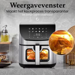 Digitale Airfryer XXL Hetelucht friteuse Sinaopus 8001-8L Grote Capaciteit voor 5 Personen-Snelle Opwarming-12 Voorgeprogrammeerde Functies-eenvoudig te reinigen-LED display — thumbnail 5