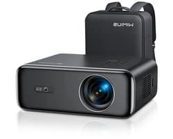 Wimius - Beamer - Projector Beamer - Projector 4k - 1080P - Automatische focus - met WiFi 6 en Bluetooth 5.2 - 600ANSI - Buiten- en thuisprojector - Zwart