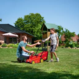 WOLF-Garten LYCOS 40/340 M Duwgrasmaaier Batterij/Accu Zwart, Rood, Geel — thumbnail 2