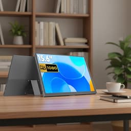 Draagbare Monitor - 15.6 Inch - Full HD - IPS - USB-C & HDMI - Voor Laptop, Smartphone & Console - 60Hz - Zwart — thumbnail 4