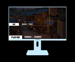 JAPANNEXT Gaming Monitor 23.8" IPS Full HD (1920x1080) 165Hz 1ms Pastel Blauw | JN-I238F165-HSP-BB — thumbnail 5