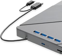 Externe Schijf - Lezer Brander - Data Archiveren - USB 3.0 Snelheid - 7-in-1 - Zilver — thumbnail 2