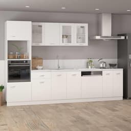 Vaatwasserpaneel - Keukenfront - Keuken Integratie - Hoogwaardig Hout - 59.5 x 3 x 67 cm - Wit — thumbnail 3