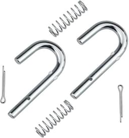 Grasmaaier Onderdelen - Pin en Veer - Gazon Onderhoud - Roestbestendige Constructie - 2 Stuks - Zilver — thumbnail 1