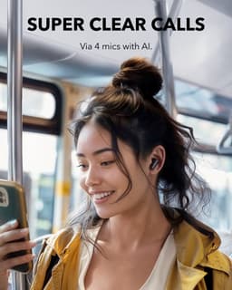 soundcore P31i by Anker - Real-Time Ruisonderdrukking - Hi-Res Geluid - Draadloze Vertaal-Oordopjes - 50U Speeltijd - Bluetooth Koptelefoon — thumbnail 2