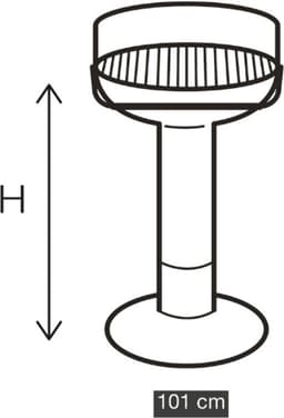55 houtskoolbarbecue uit rvs 56 cm x 34 cm — thumbnail 5