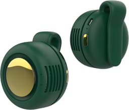 Draagbare, stille en bladeloze clipventilator – Oplaadbare en draagbare ventilator – Handsfree koeling voor taille en nek – 3 snelheden – 6 uur gebruiksduur – USB-C snelladen (groente) — thumbnail 5