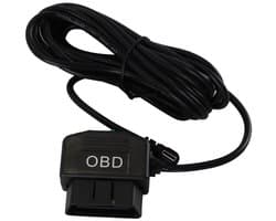 Dailygoods - OBD Voedingskabel met Schakelknop voor Dashcams