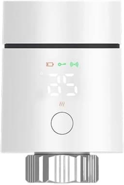 Slimme Radiator Thermostaat - Verwarming Klep - Energie Besparen - Programmeerbare Schema's - 1 Stuks - Wit — thumbnail 1